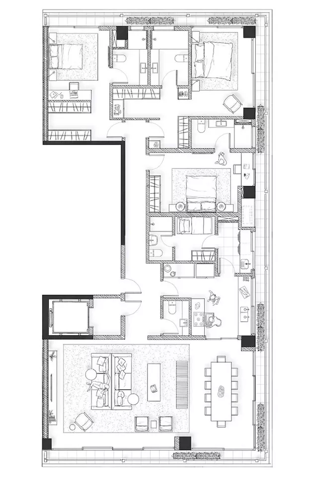 Apartamento à venda com 2 quartos, 250m² - Foto 3