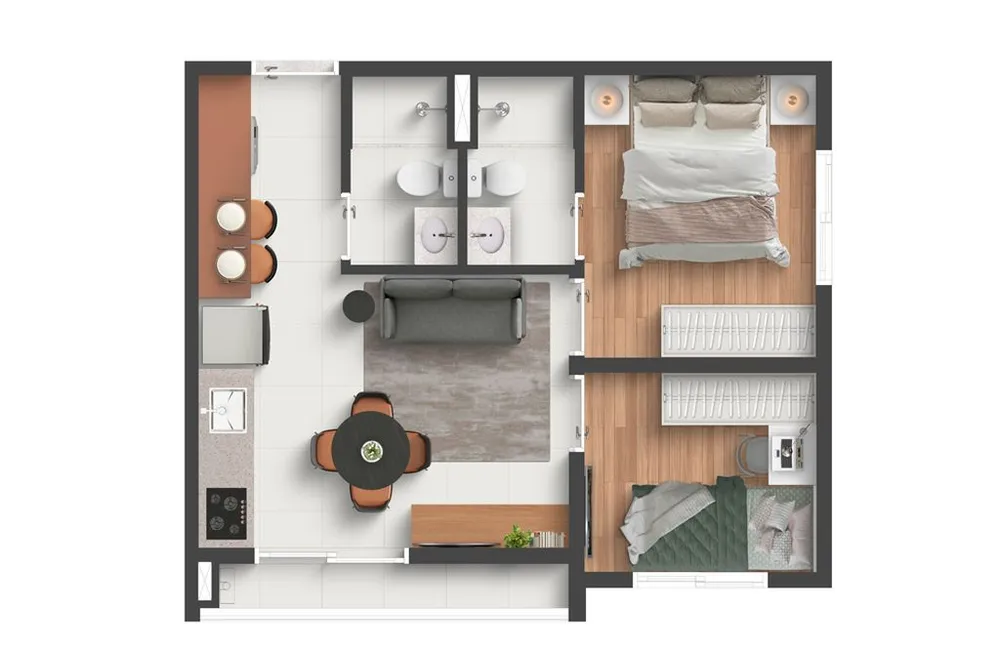 Apartamento, 2 quartos, 36 m² - Foto 7