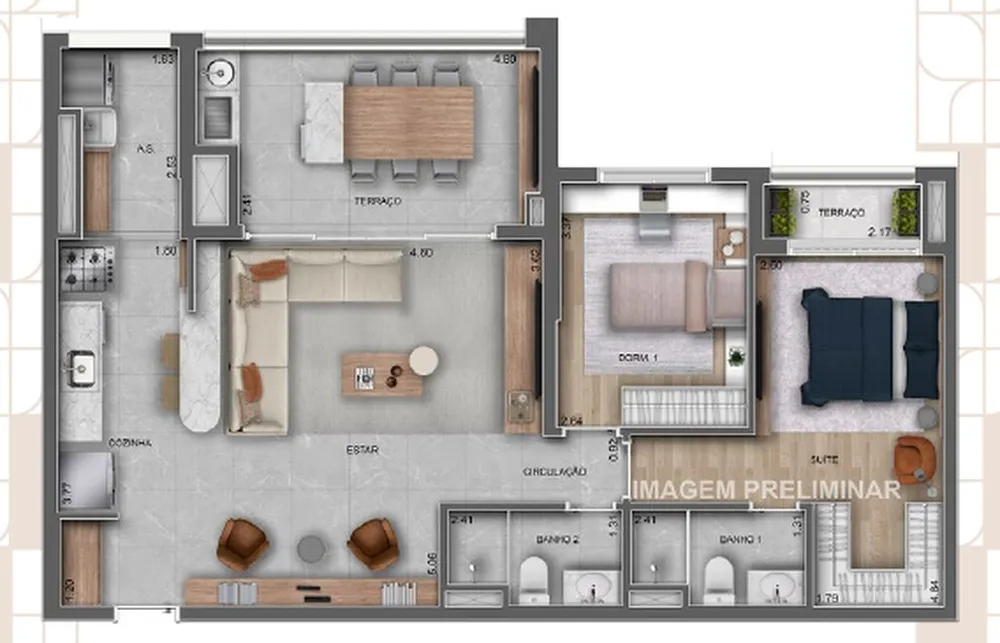 Cobertura, 3 quartos, 243 m² - Foto 10