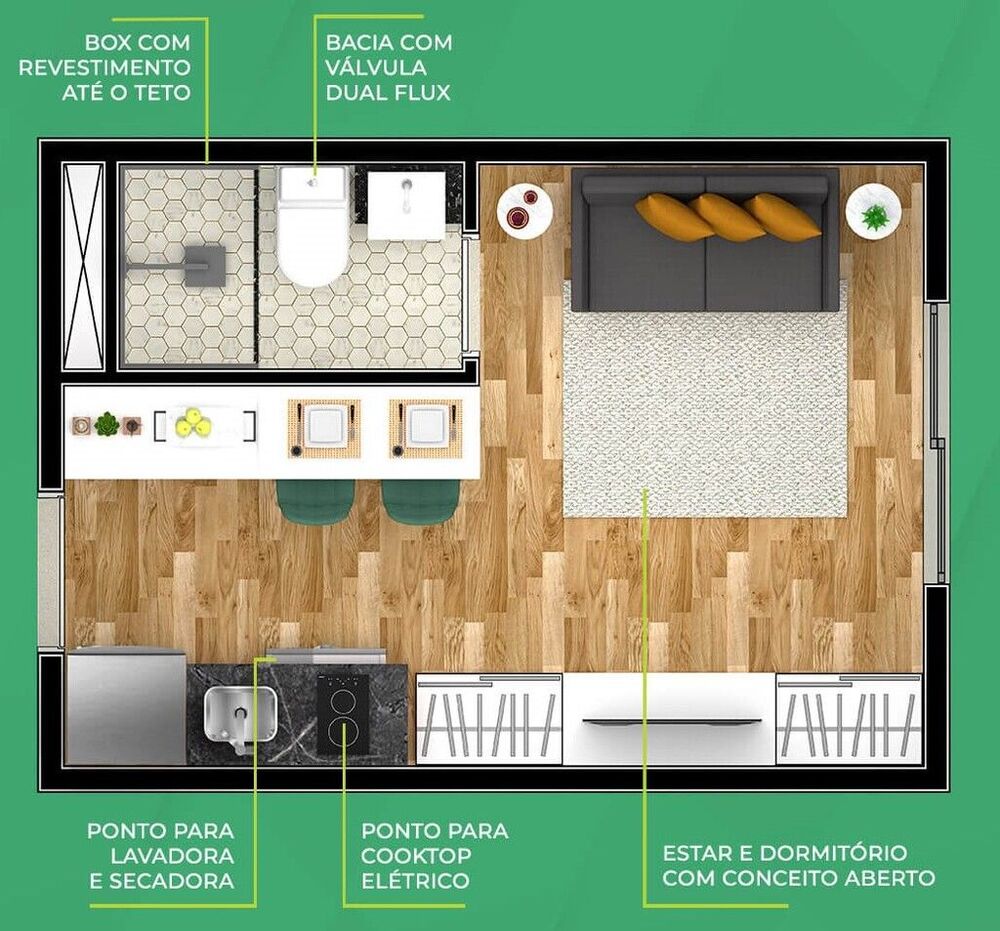 Apartamento, 1 quarto, 31 m² - Foto 28