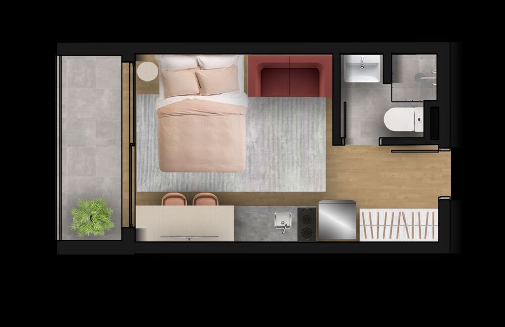 Kitnet-Studio, 27 m² - Foto 7