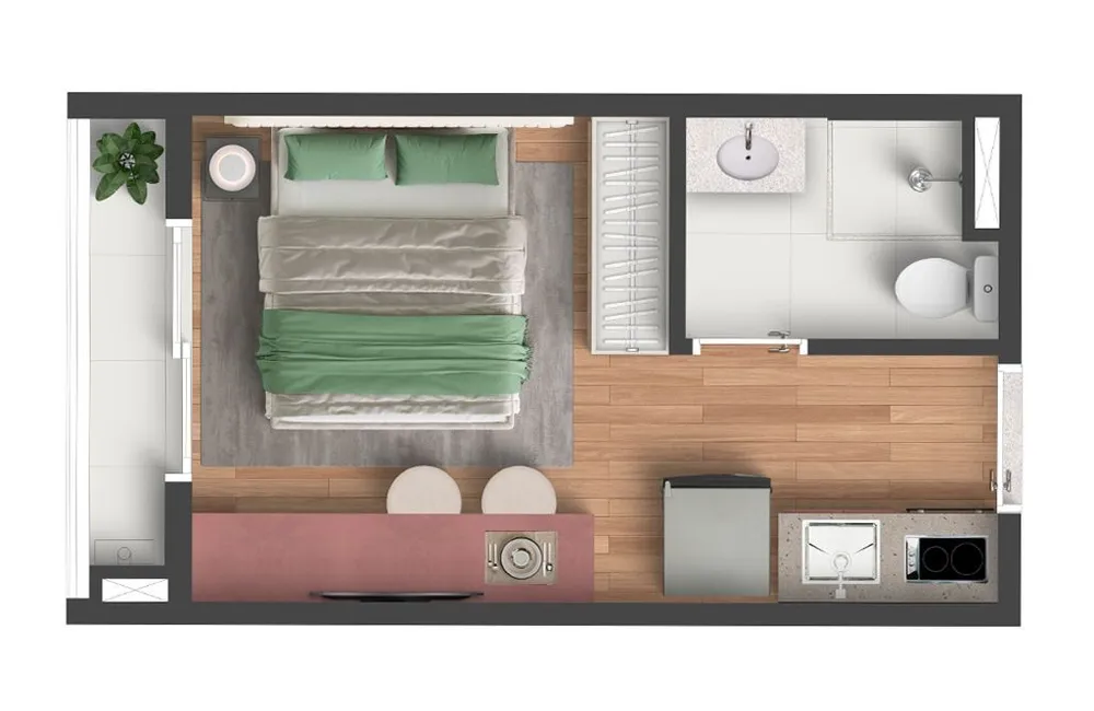 Kitnet-Studio, 18 m² - Foto 8