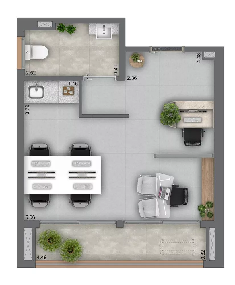 Sala-Conjunto, 33 m² - Foto 6