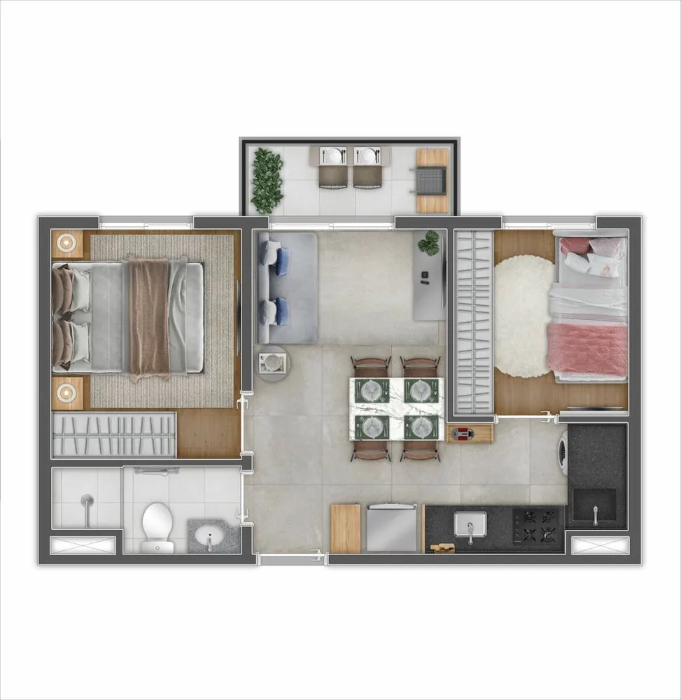 Apartamento, 1 quarto, 37 m² - Foto 8