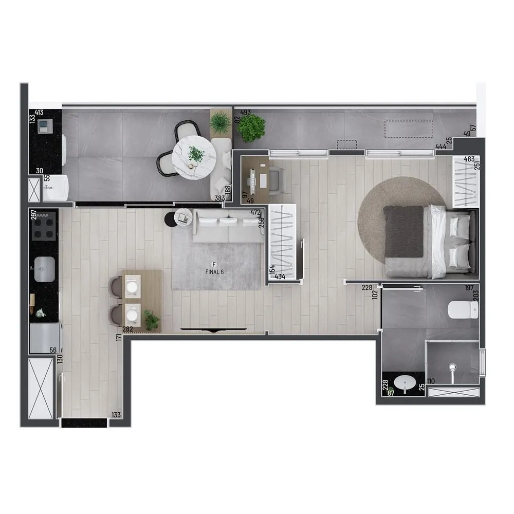 Apartamento, 1 quarto, 28 m² - Foto 8
