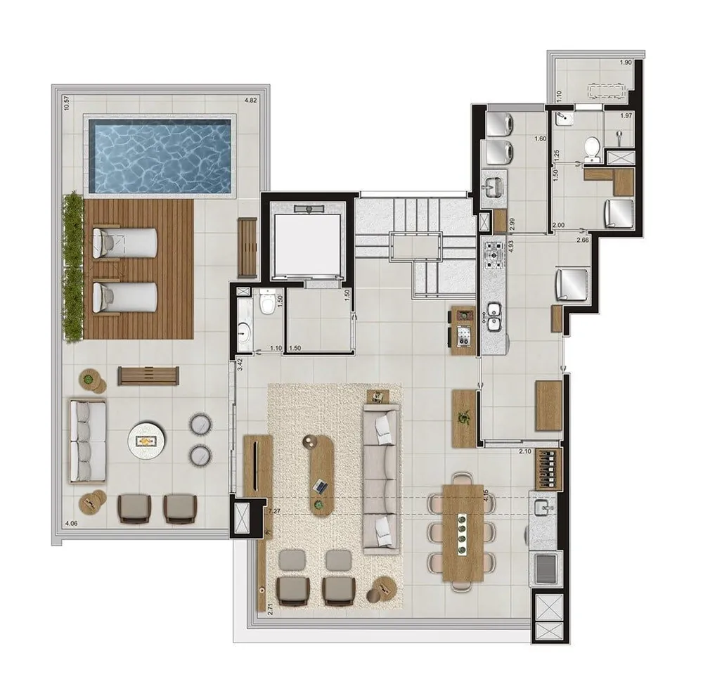 Cobertura, 4 quartos, 290 m² - Foto 7
