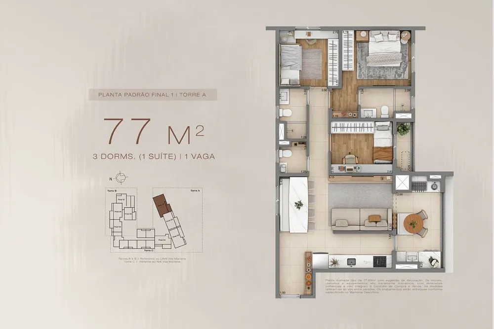 Apartamento, 3 quartos, 82 m² - Foto 6
