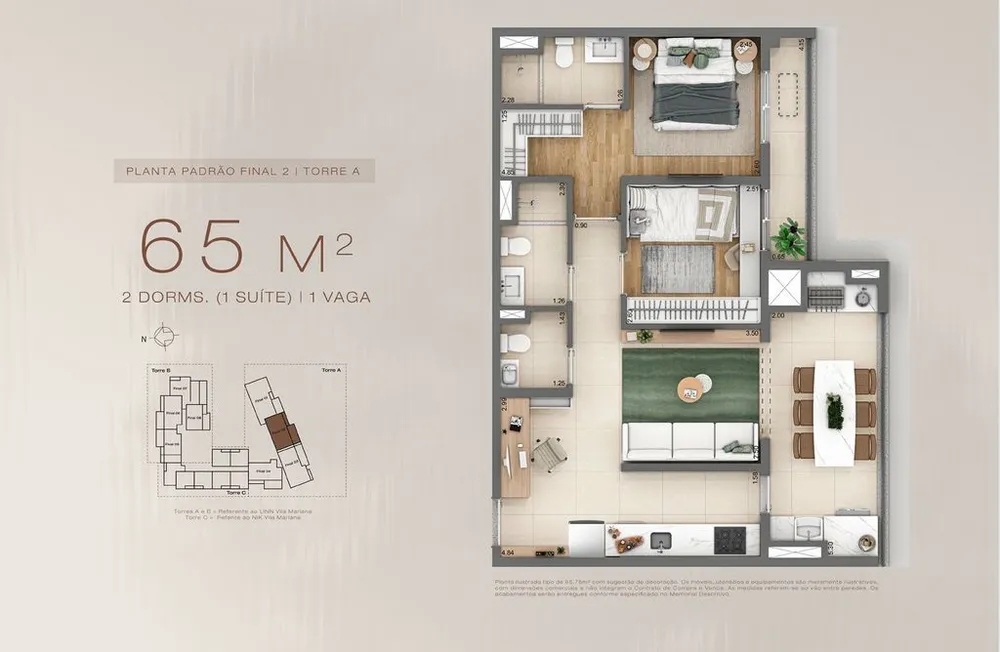 Apartamento, 3 quartos, 82 m² - Foto 3