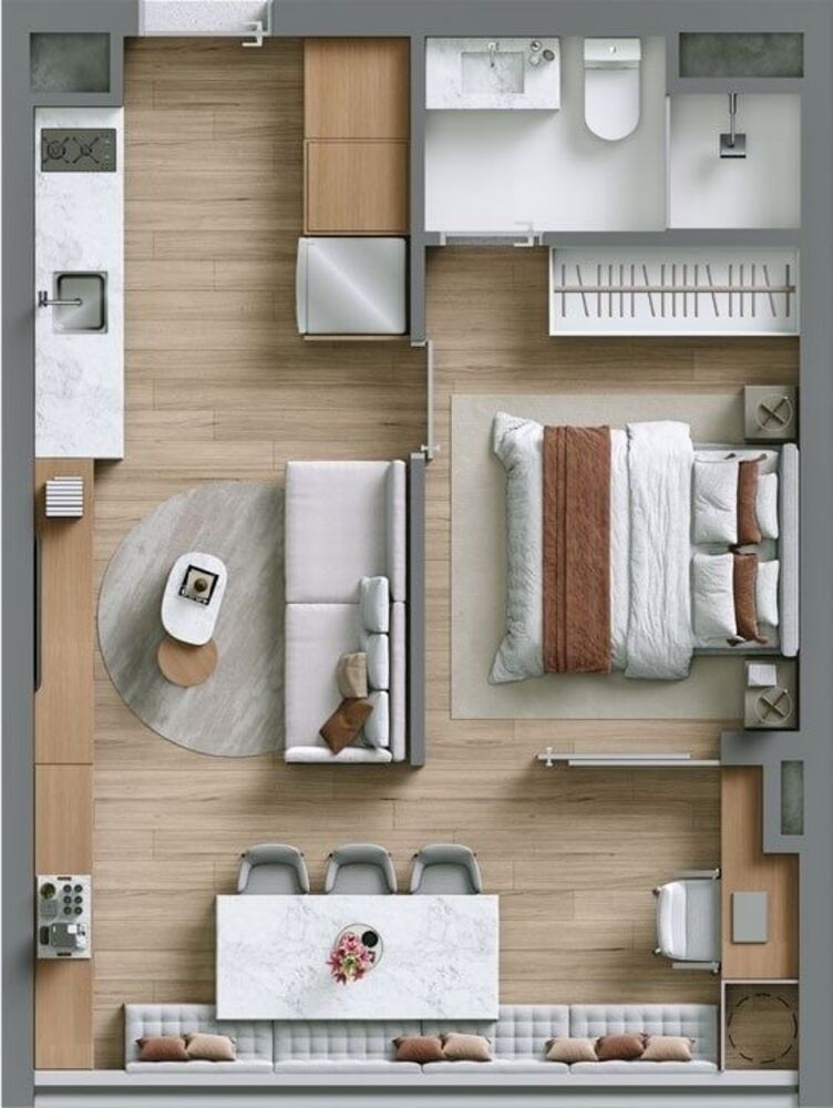 Apartamento, 1 quarto, 34 m² - Foto 2