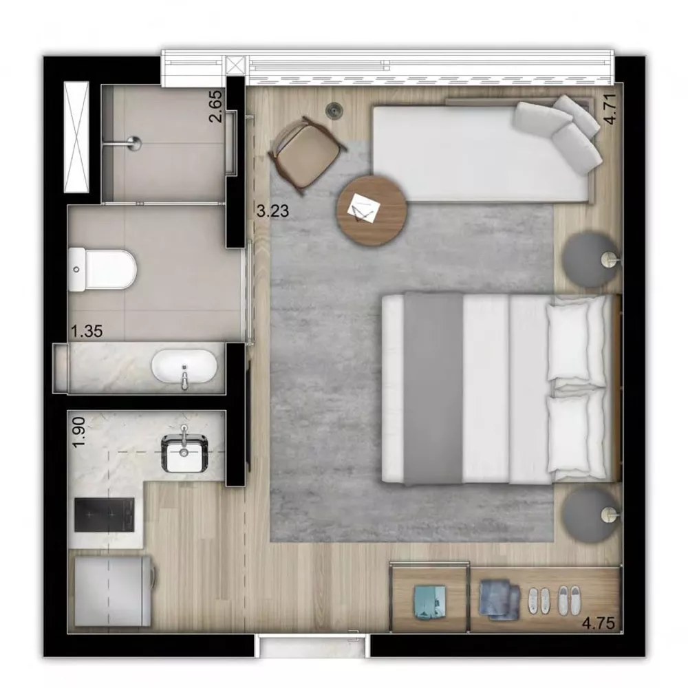 Apartamento à venda com 2 quartos, 60m² - Foto 2