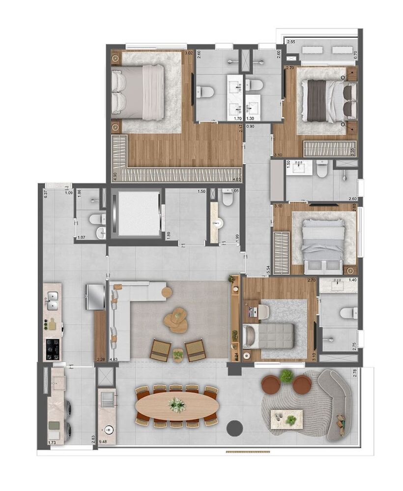 Apartamento, 4 quartos, 144 m² - Foto 24