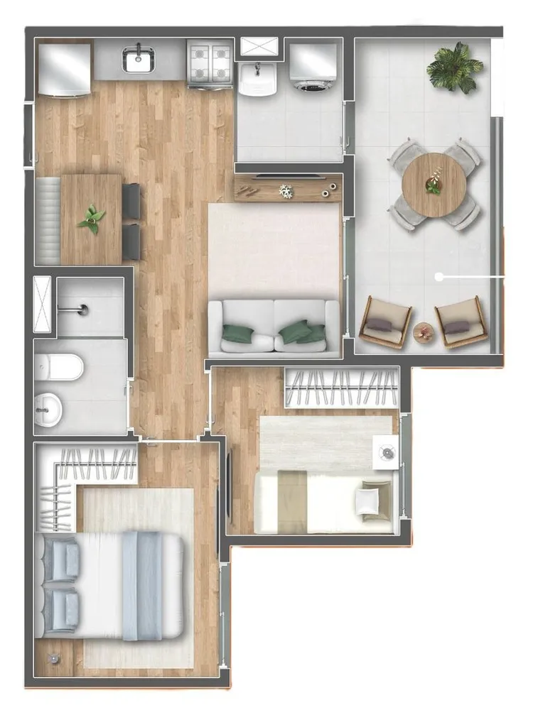 Apartamento, 1 quarto, 26 m² - Foto 2