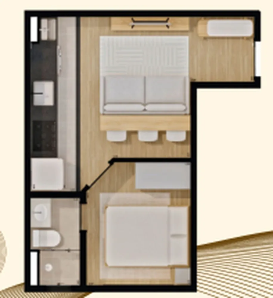 Apartamento, 1 quarto, 27 m² - Foto 4
