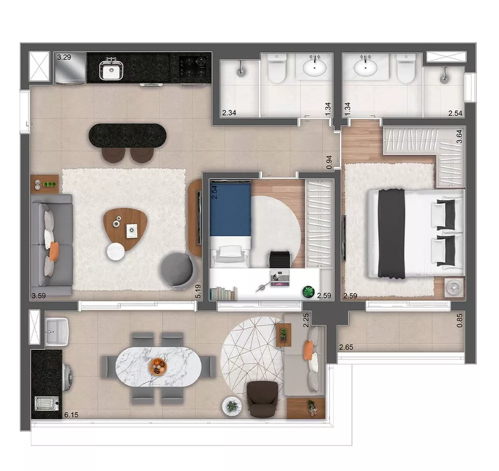 Apartamento, 2 quartos, 71 m² - Foto 25