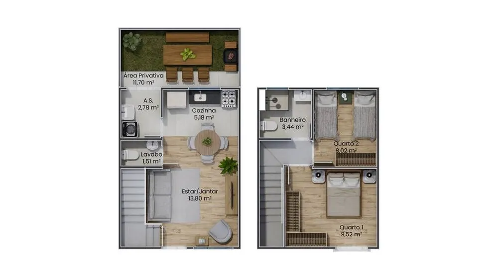 Casa de Condomínio, 1 quarto - Foto 11