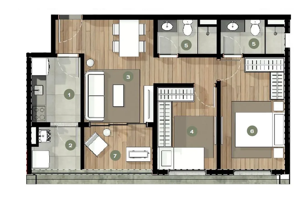 Kitnet-Studio, 34 m² - Foto 8