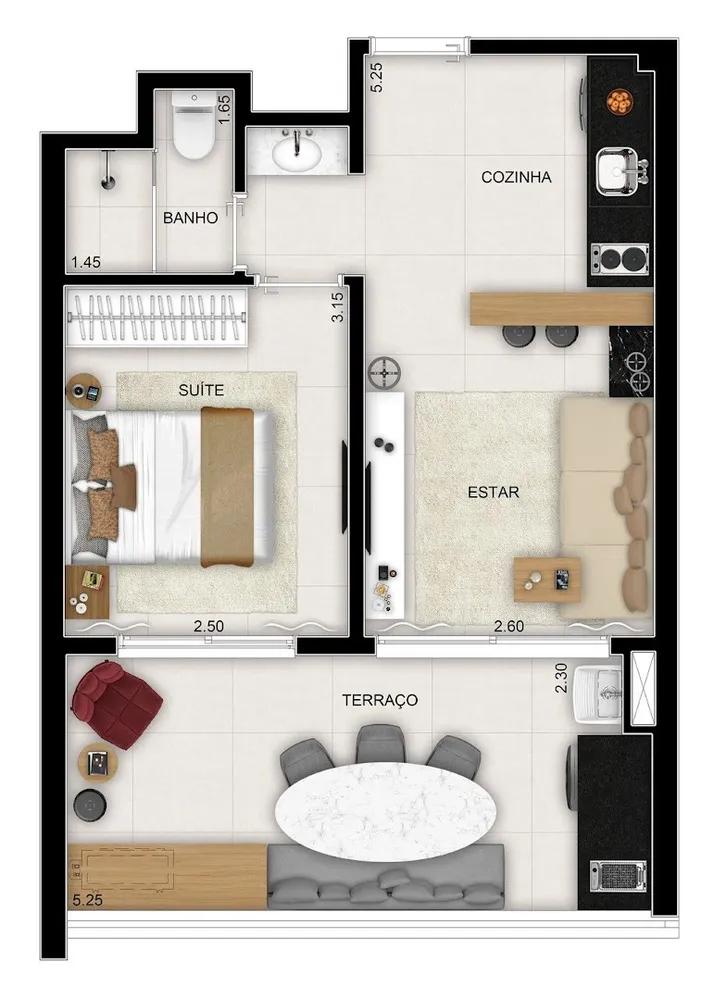 Apartamento, 2 quartos, 65 m² - Foto 2