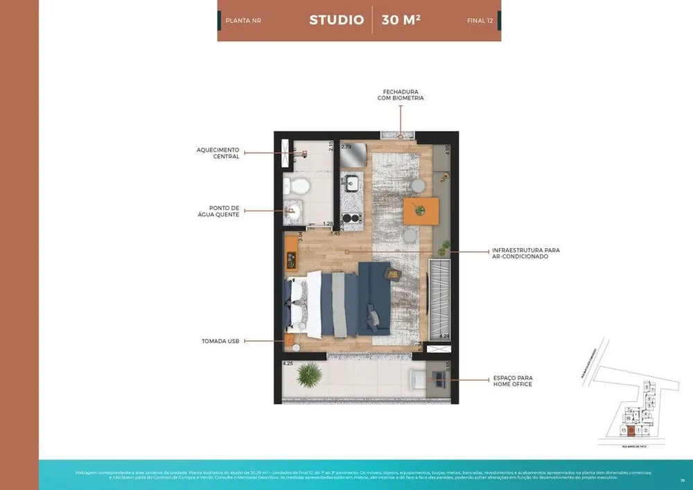 Kitnet-Studio, 24 m² - Foto 8