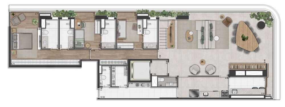 Apartamento, 3 quartos, 154 m² - Foto 3