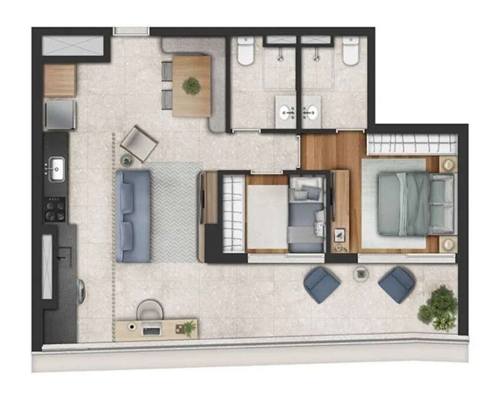 Apartamento, 3 quartos, 96 m² - Foto 7