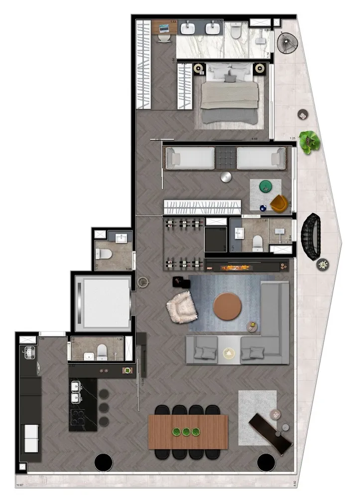 Cobertura, 1 quarto, 61 m² - Foto 11