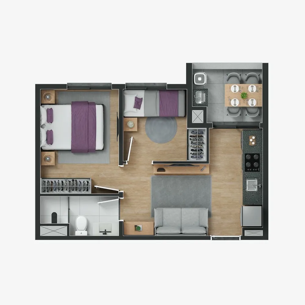 Apartamento, 2 quartos, 38 m² - Foto 11
