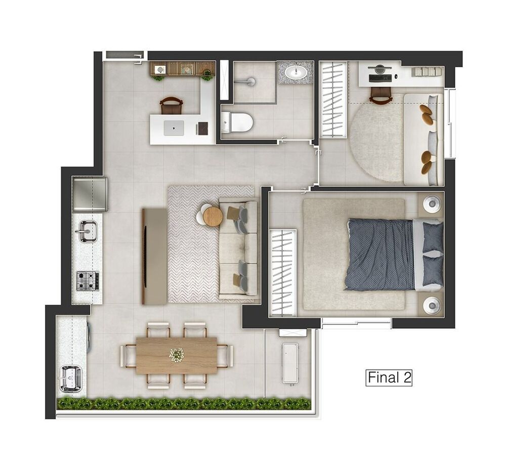 Apartamento, 2 quartos, 50 m² - Foto 6