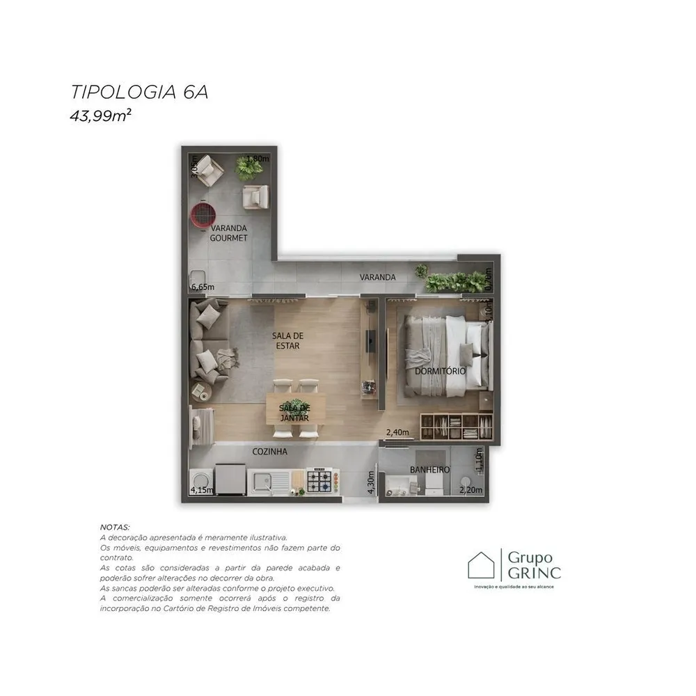 Apartamento, 1 quarto, 40 m² - Foto 10