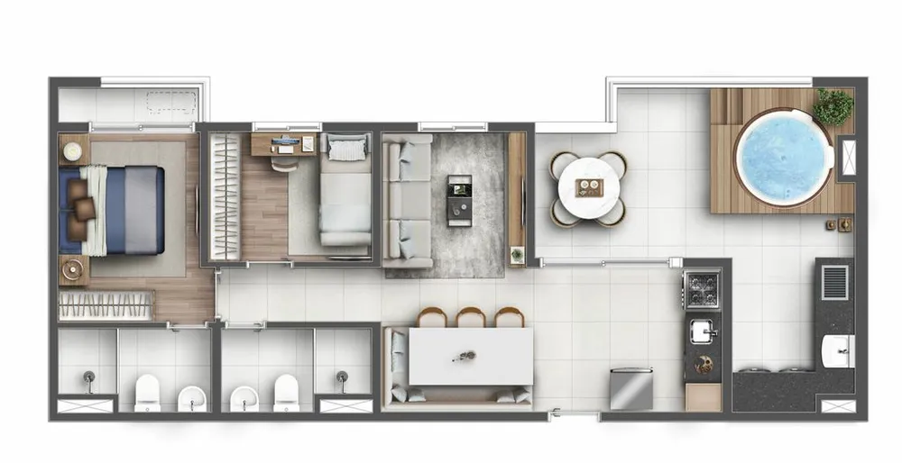 Apartamento, 1 quarto, 28 m² - Foto 5