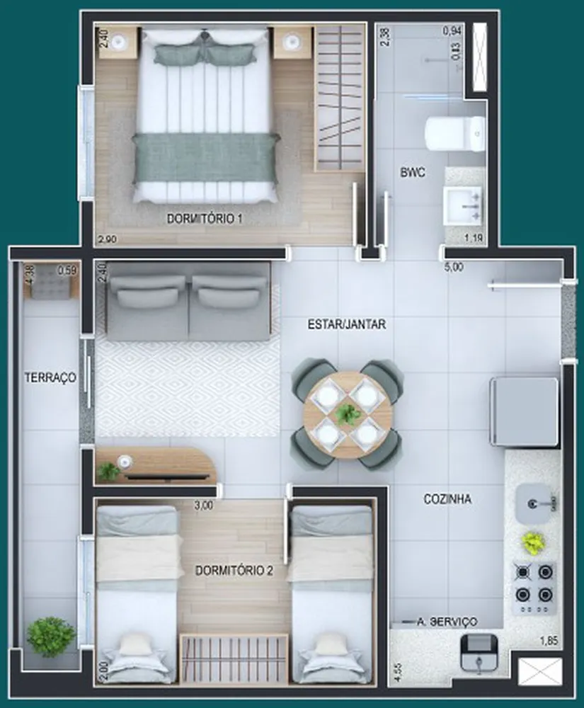 Apartamento, 3 quartos, 83 m² - Foto 7