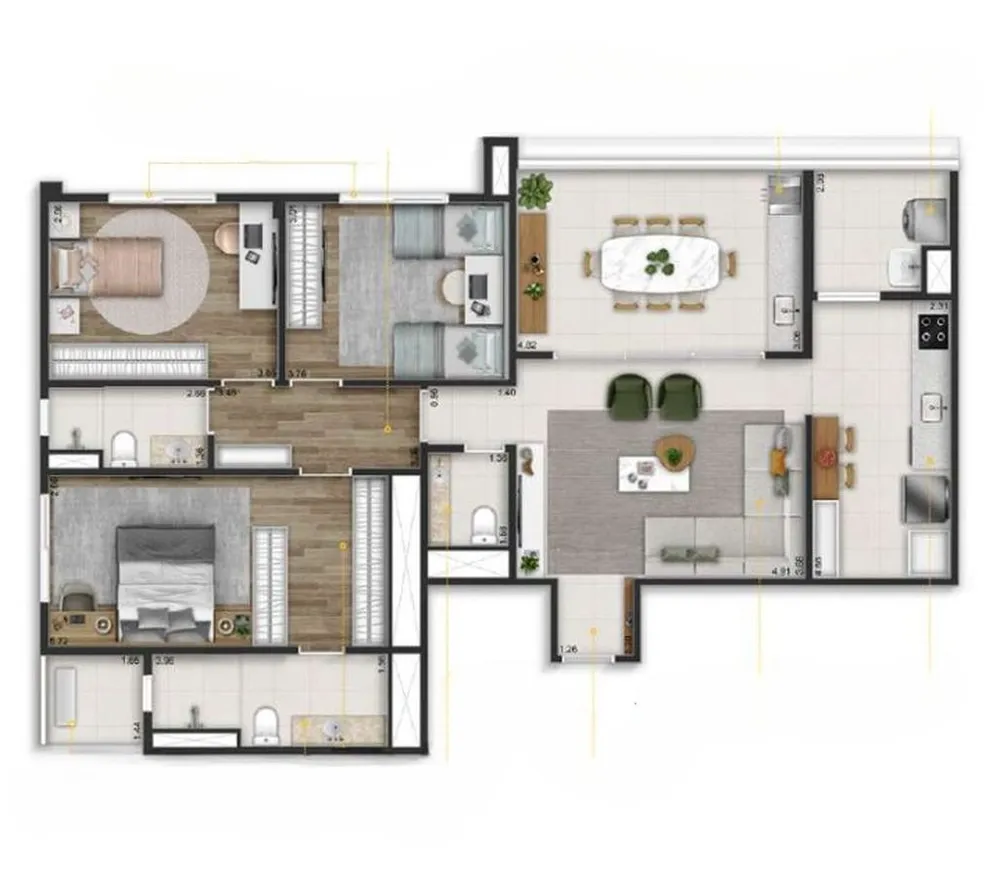 Cobertura, 3 quartos, 220 m² - Foto 6