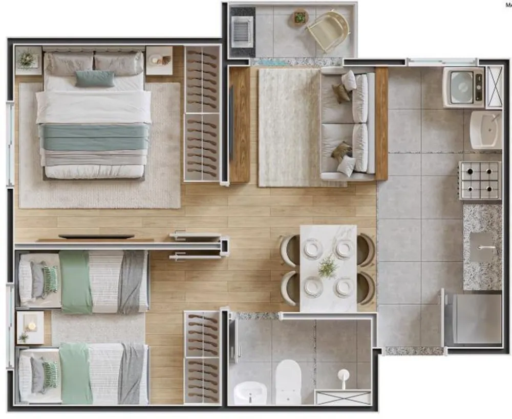 Apartamento, 2 quartos, 47 m² - Foto 4