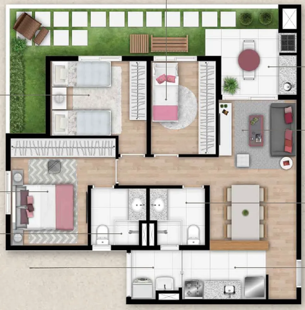 Apartamento, 2 quartos, 73 m² - Foto 3