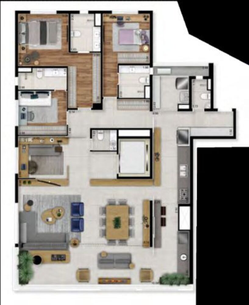 Apartamento, 3 quartos, 140 m² - Foto 4