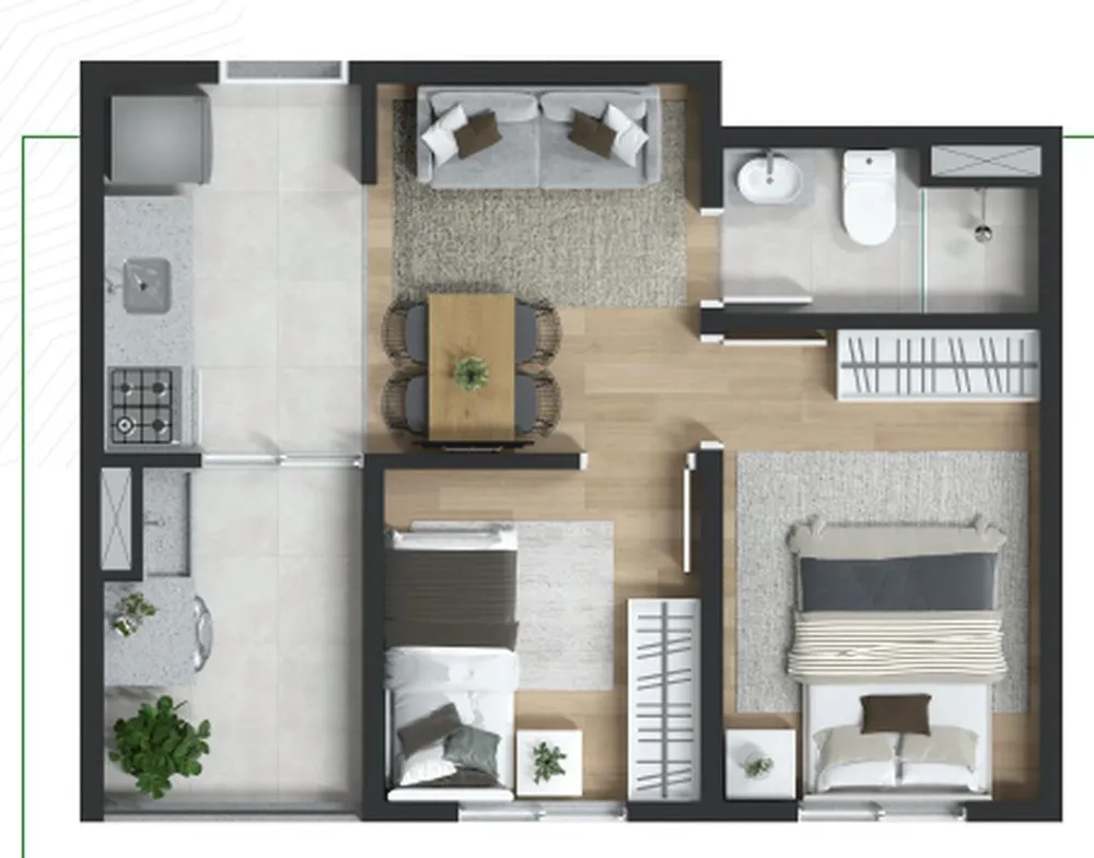 Apartamento, 2 quartos, 39 m² - Foto 9