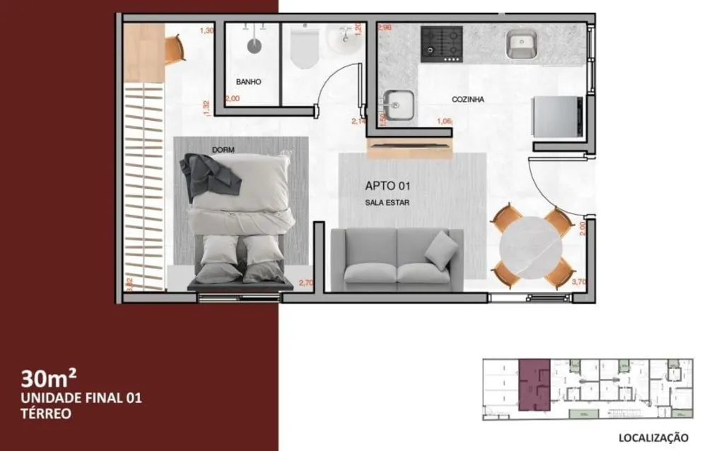 Apartamento, 2 quartos, 40 m² - Foto 6