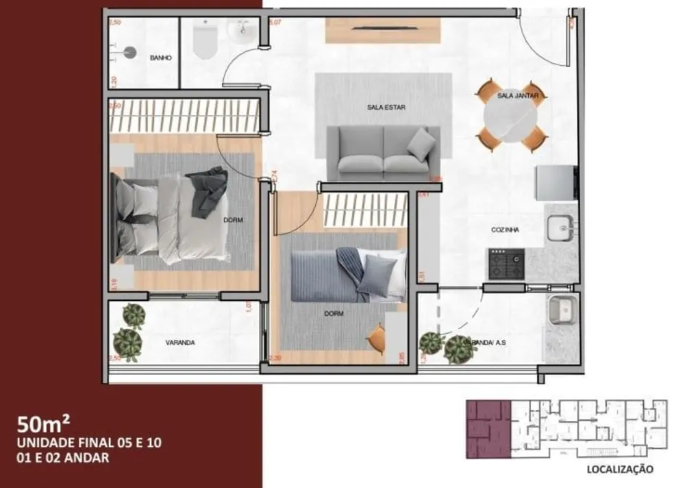 Apartamento, 2 quartos, 40 m² - Foto 7