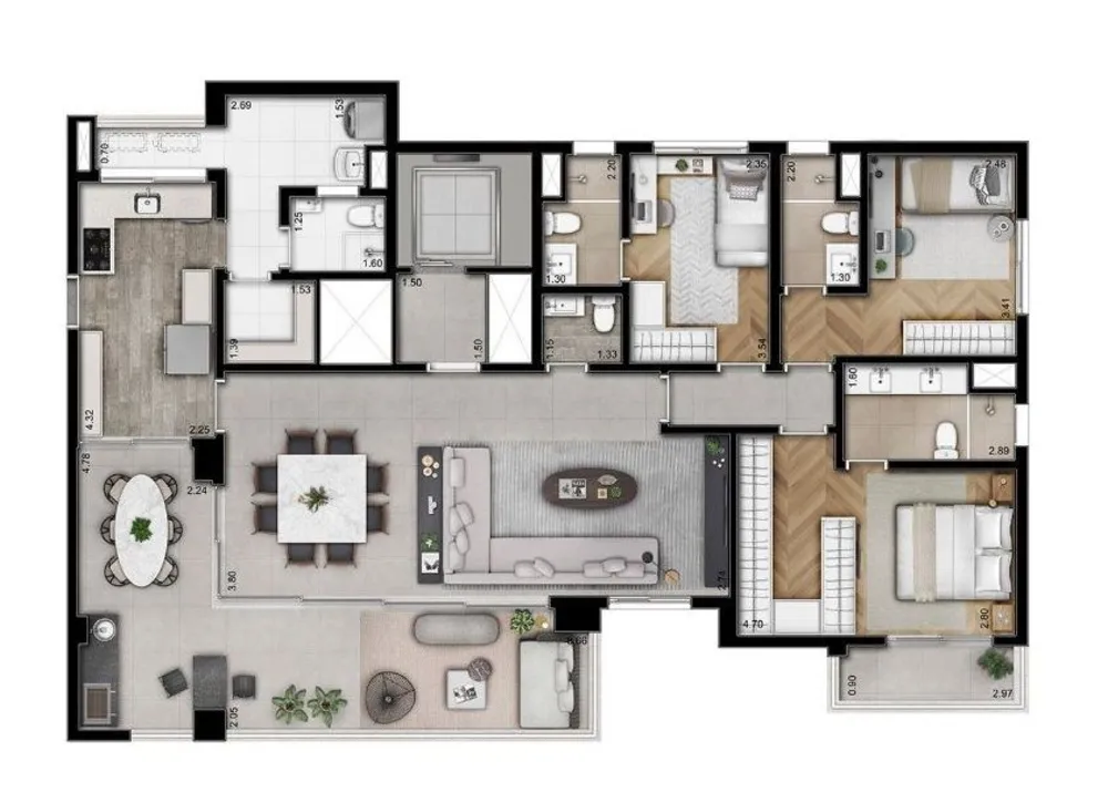 Apartamento, 3 quartos, 174 m² - Foto 8
