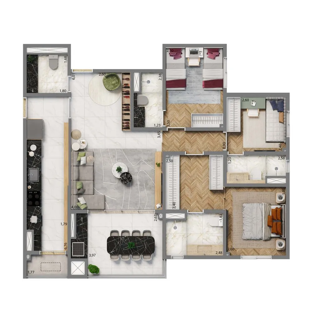 Apartamento, 3 quartos, 102 m² - Foto 8