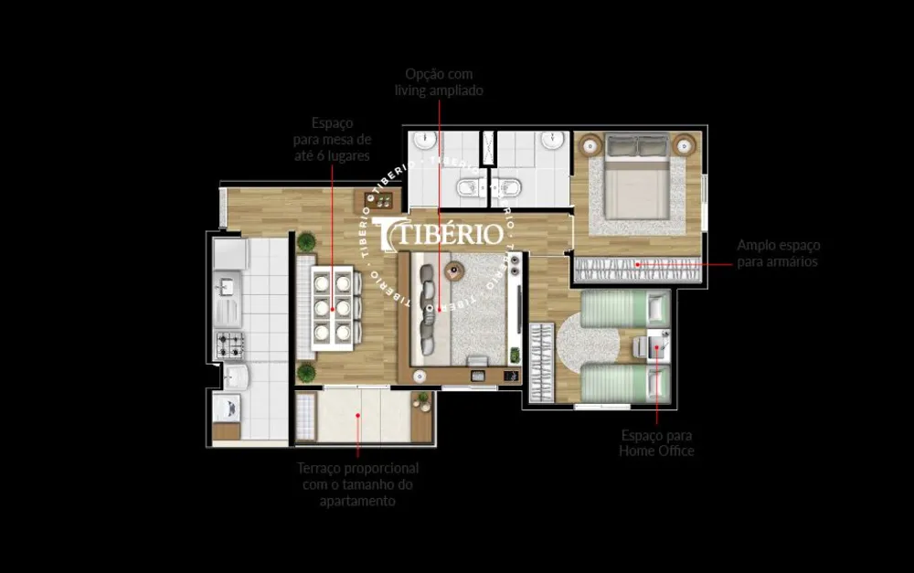 Apartamento, 3 quartos, 59 m² - Foto 12