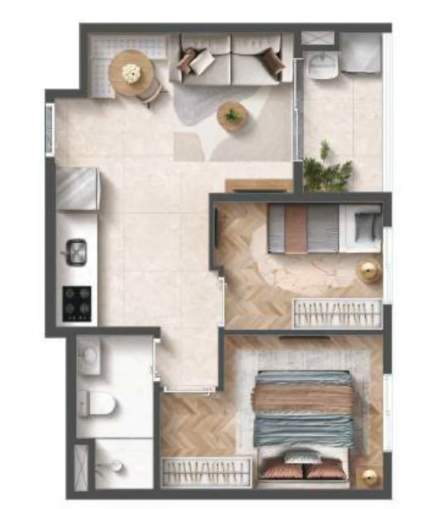 Apartamento, 2 quartos, 38 m² - Foto 6