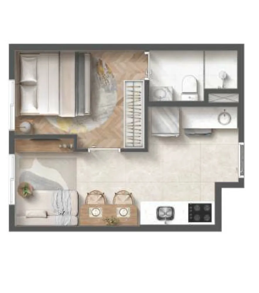 Apartamento, 2 quartos, 38 m² - Foto 8