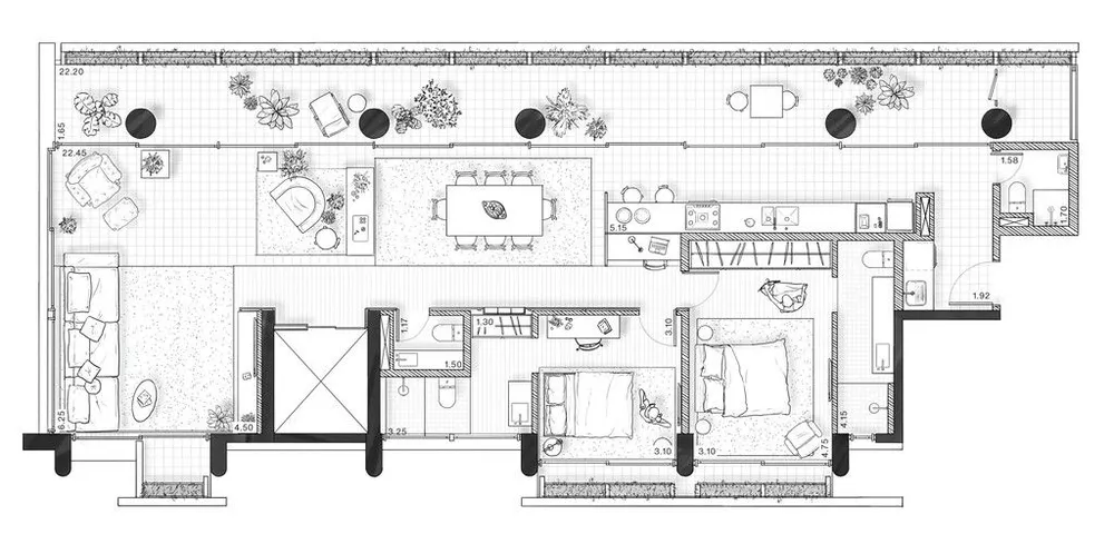 Cobertura, 2 quartos, 186 m² - Foto 1