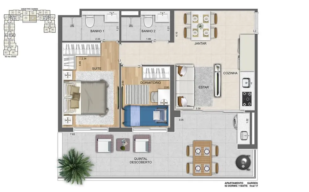 Apartamento, 2 quartos, 55 m² - Foto 6