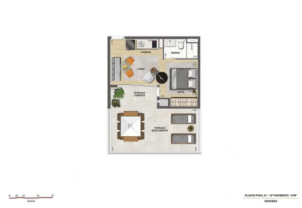 Kitnet-Studio, 51 m² - Foto 4