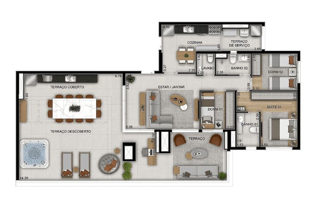 Apartamento, 3 quartos, 90 m² - Foto 1