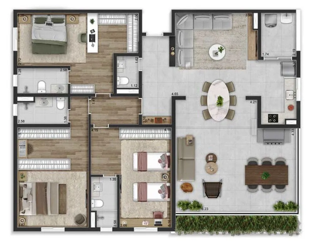 Apartamento, 3 quartos, 177 m² - Foto 11