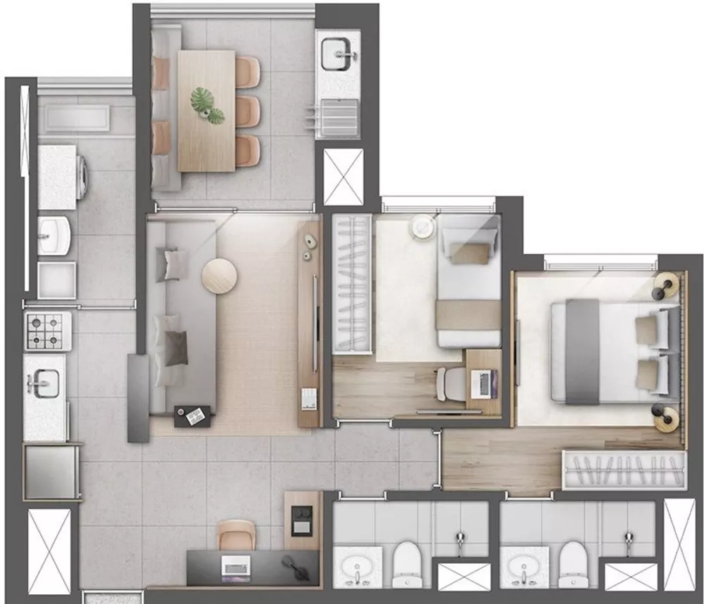 Apartamento à venda com 3 quartos, 104m² - Foto 4