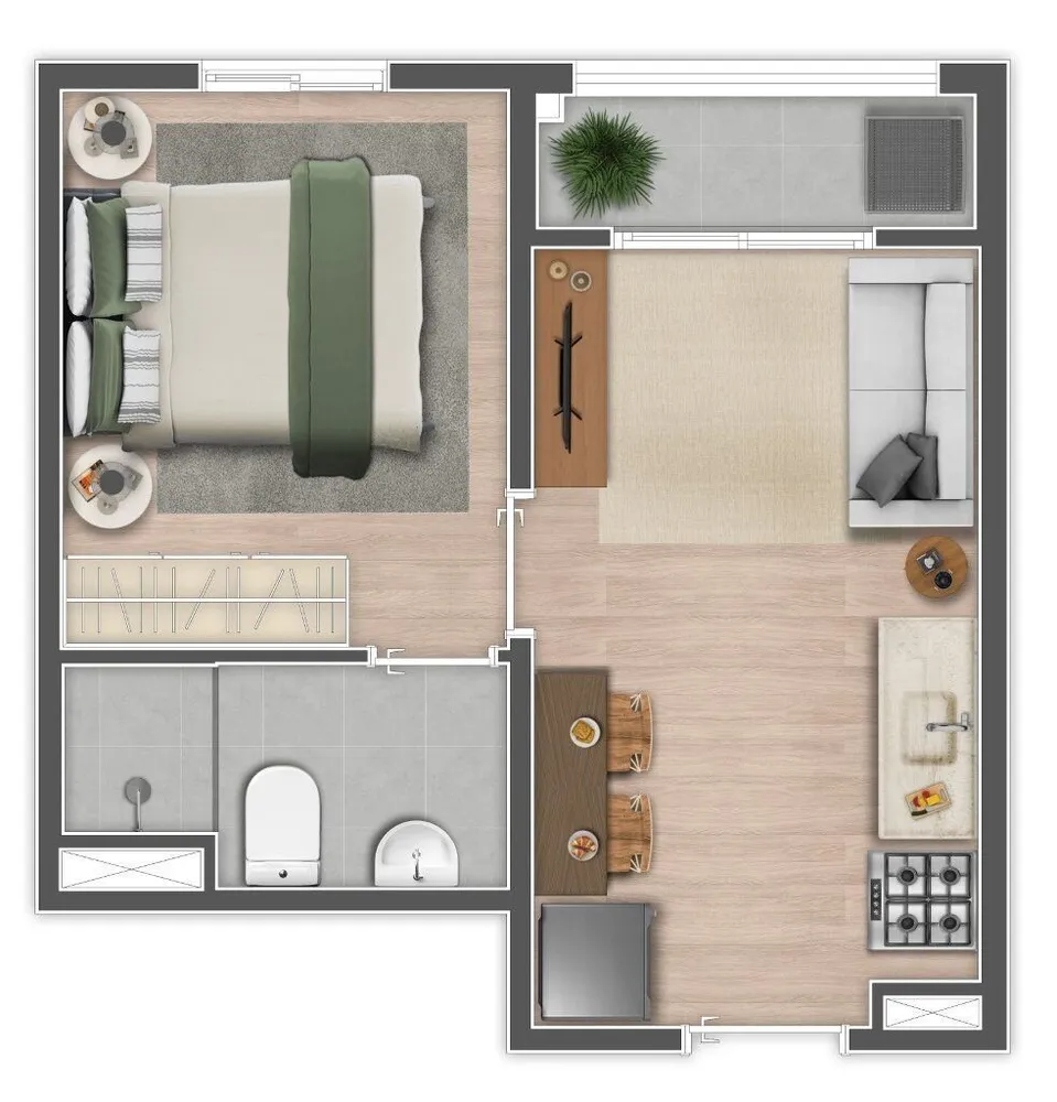 Apartamento, 2 quartos, 42 m² - Foto 5