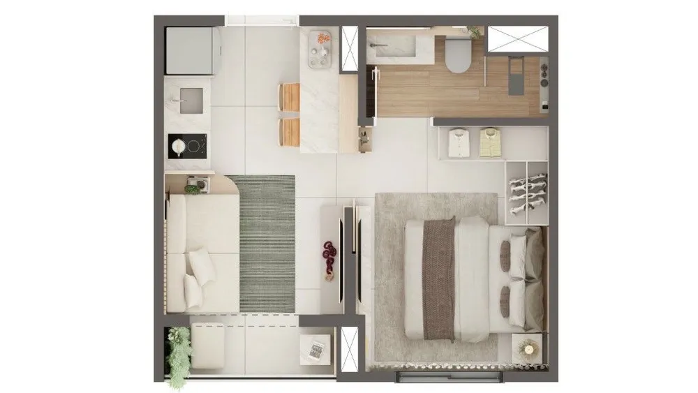 Apartamento, 1 quarto, 45 m² - Foto 5